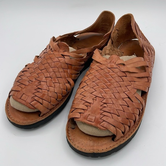 Huarache Sandals, Brand X, light brown - Picture 1 of 9